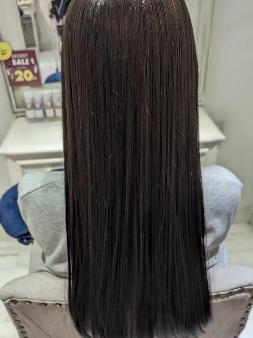 ロング カラー アッシュ アッシュグレー トリートメント 🏹MIYU¦抜け感 ×柔らかカラーのヘアスタイル