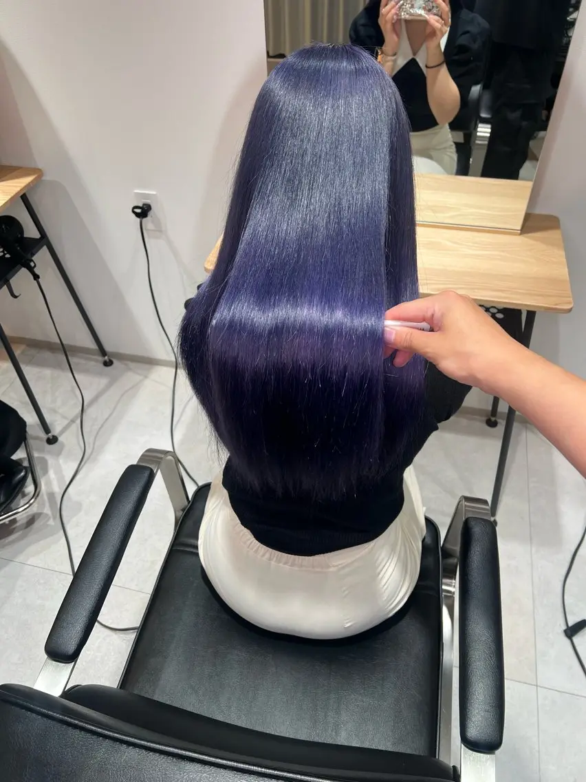ロング カット ヘアカラー トリートメント 💫西村一真💫髪質 改善/透明感カラーのヘアスタイル