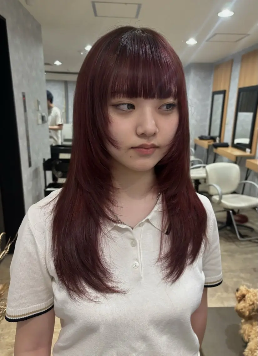 セミロング カラー カット ヘアカラー トリートメント 🌐NATSUMI 🌐【寒色カラー】のヘアスタイル