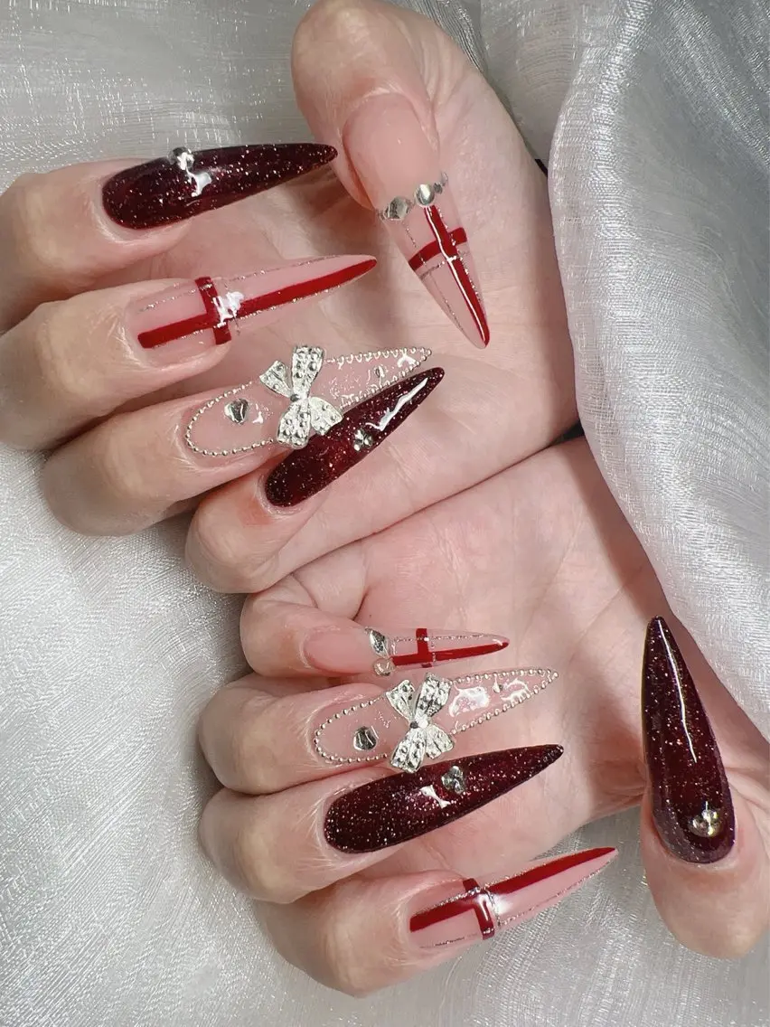 ネイル ハンドネイル Lee Nails チップ長さだし専門店のネイルデザイン
