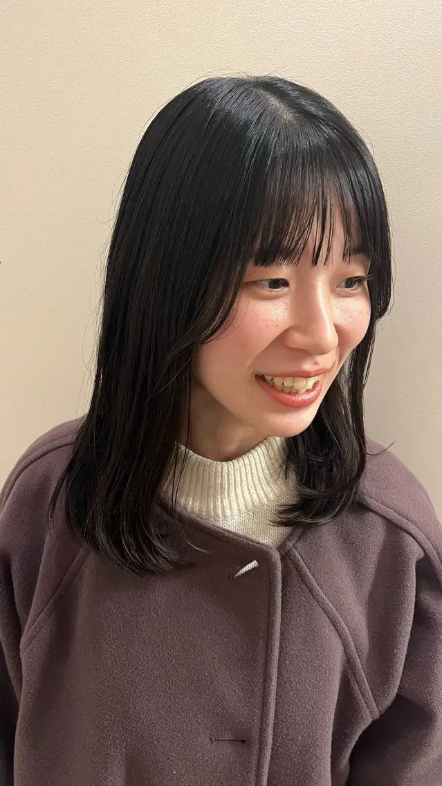 ミディアム 【美ボブ.艶カラー. 梅田茶屋町】midoのヘアスタイル