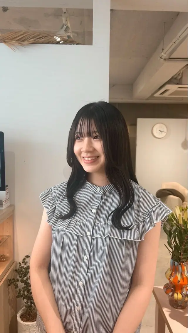 【前髪カット付き】 顔周りカット+透明感カラー🍀の写真