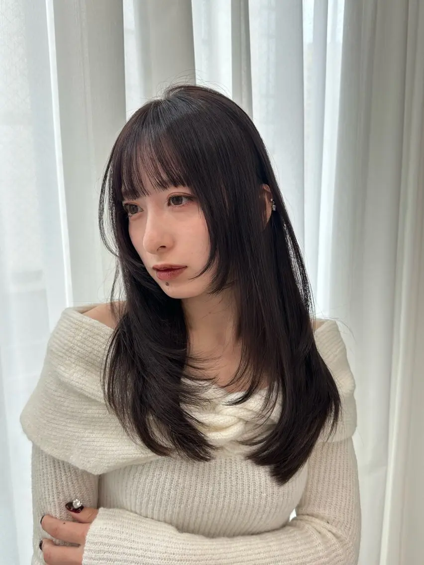 ロング 髪質改善 似合わせカット カット ヘアカラー トリートメント レイヤー/髪質改善 /Senne竹下のヘアスタイル