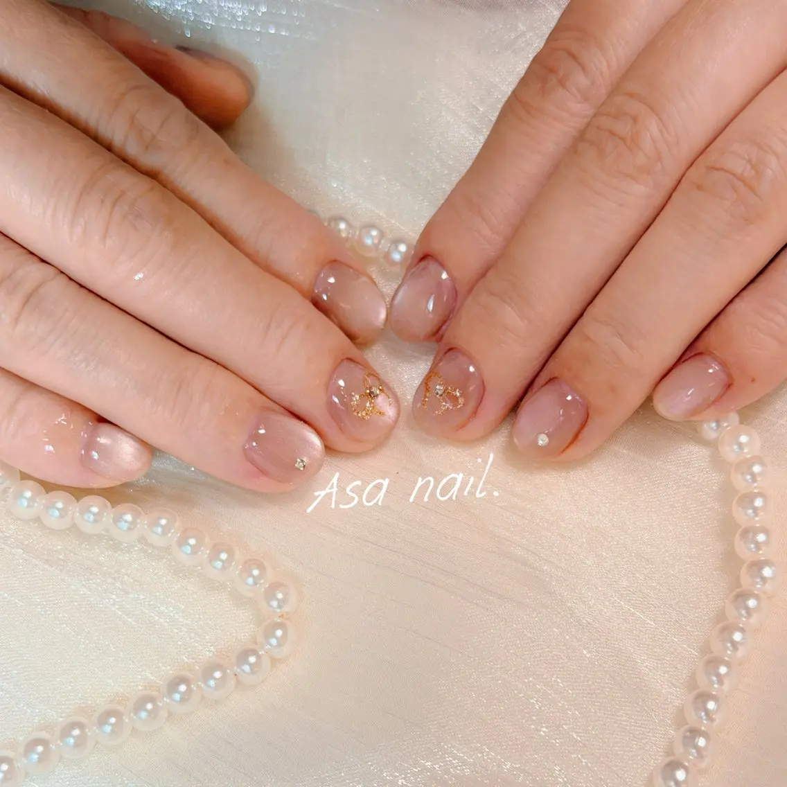 ネイル ジェルネイル マグネットネイル 持ち込み シンプルネイル Asa Nail 亀戸 平井のネイルデザイン
