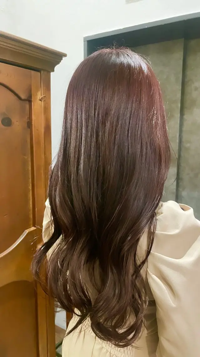 ロング カラー ブリーチ ロング トリートメント 🍁ボブパーマ.レイ ヤーボブ🍁陸来のヘアスタイル