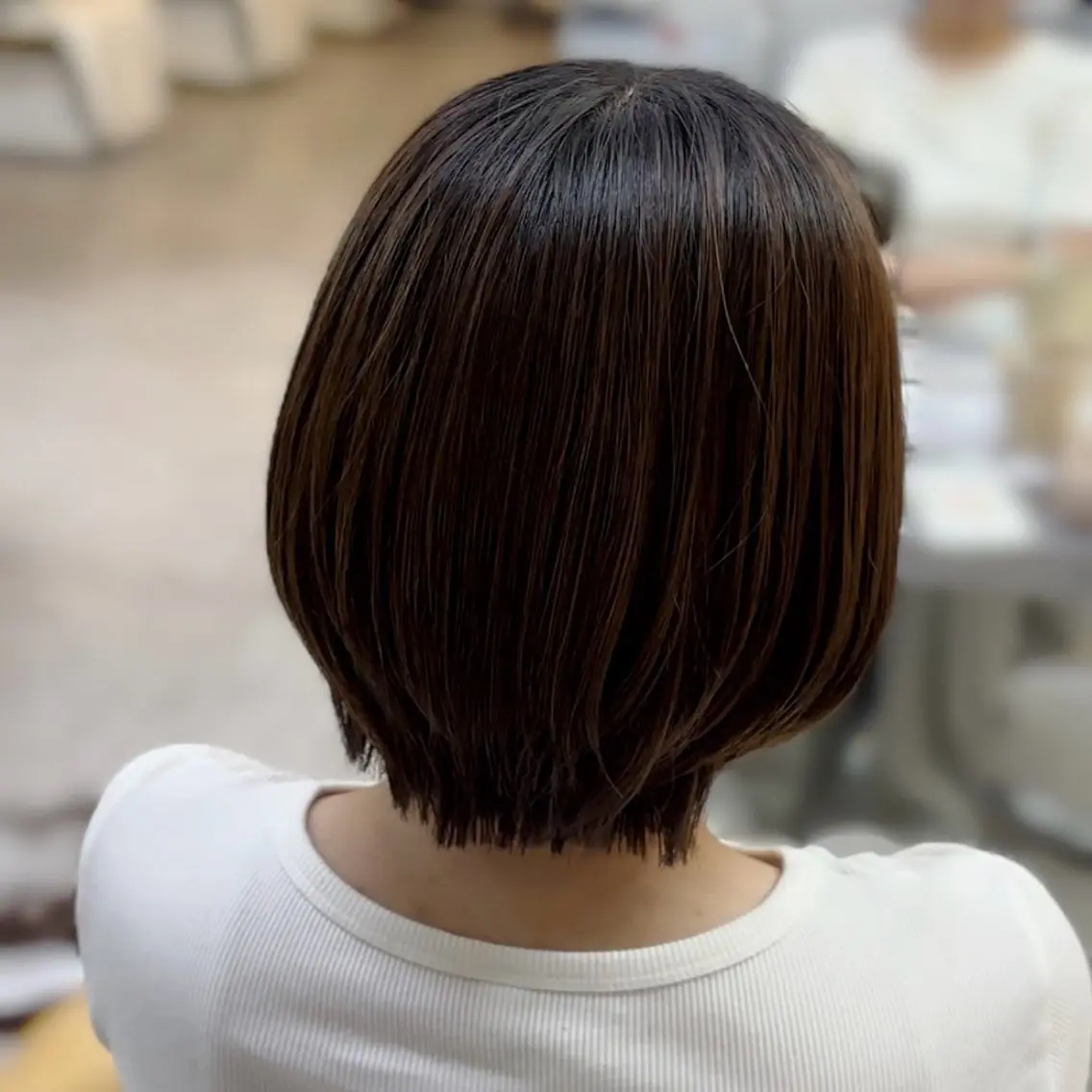 ミディアム くせ毛 縮毛矯正 縮毛矯正 さくら 🌸エクステのヘアスタイル
