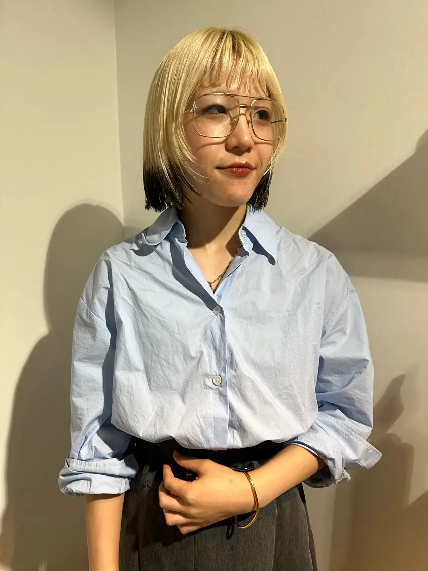 ショート カラー カット ヘアカラー トリートメント 🎀オイダイラ モモカ🎀のヘアスタイル
