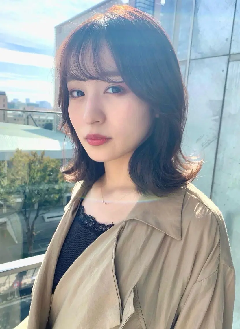 ミディアム 高田 郁弥のヘアスタイル