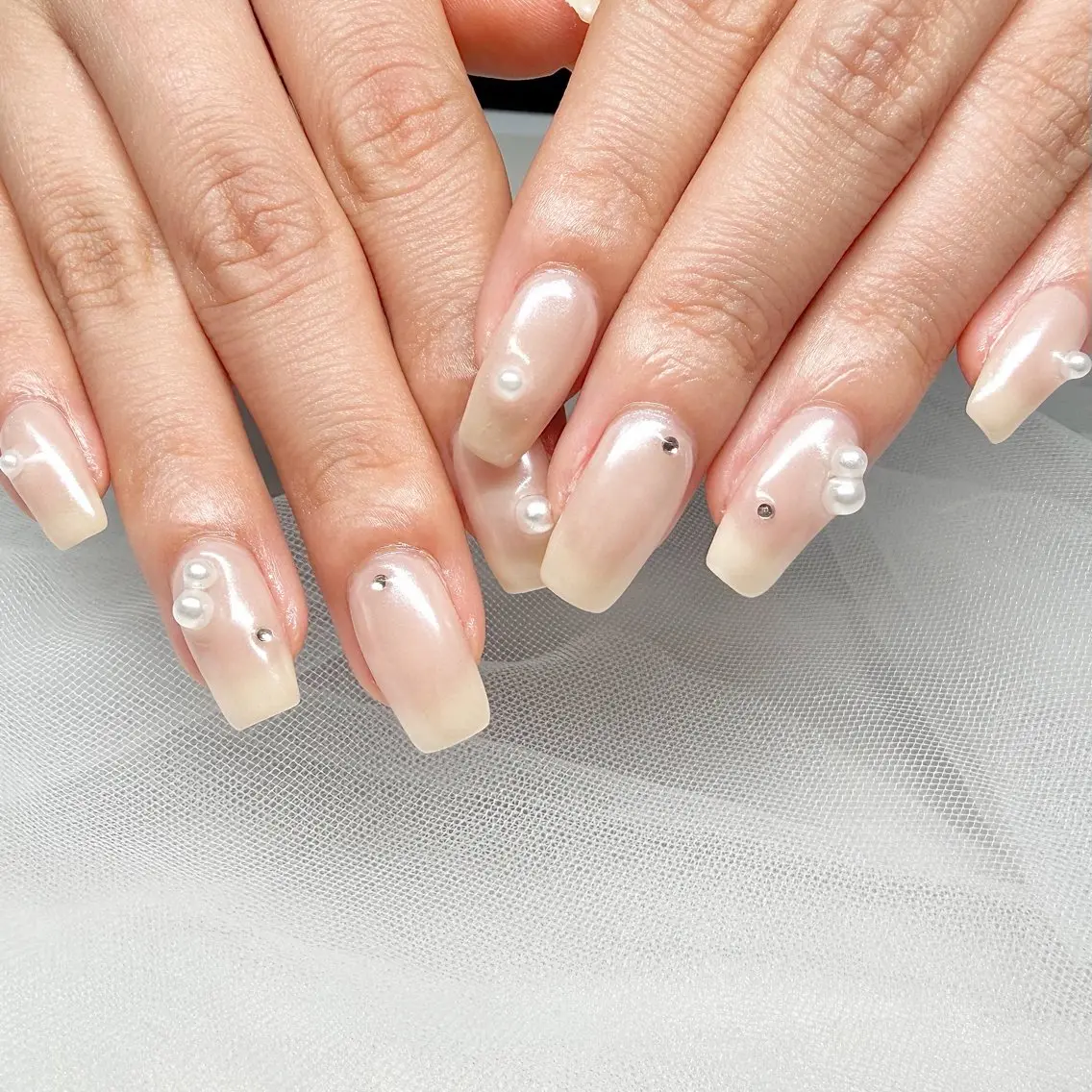 ネイル 長さ出し フラッシュネイル ジェルネイル マグネットネイル 持ち込み ハンドネイル 🌷Gemini nami🌷のネイルデザイン