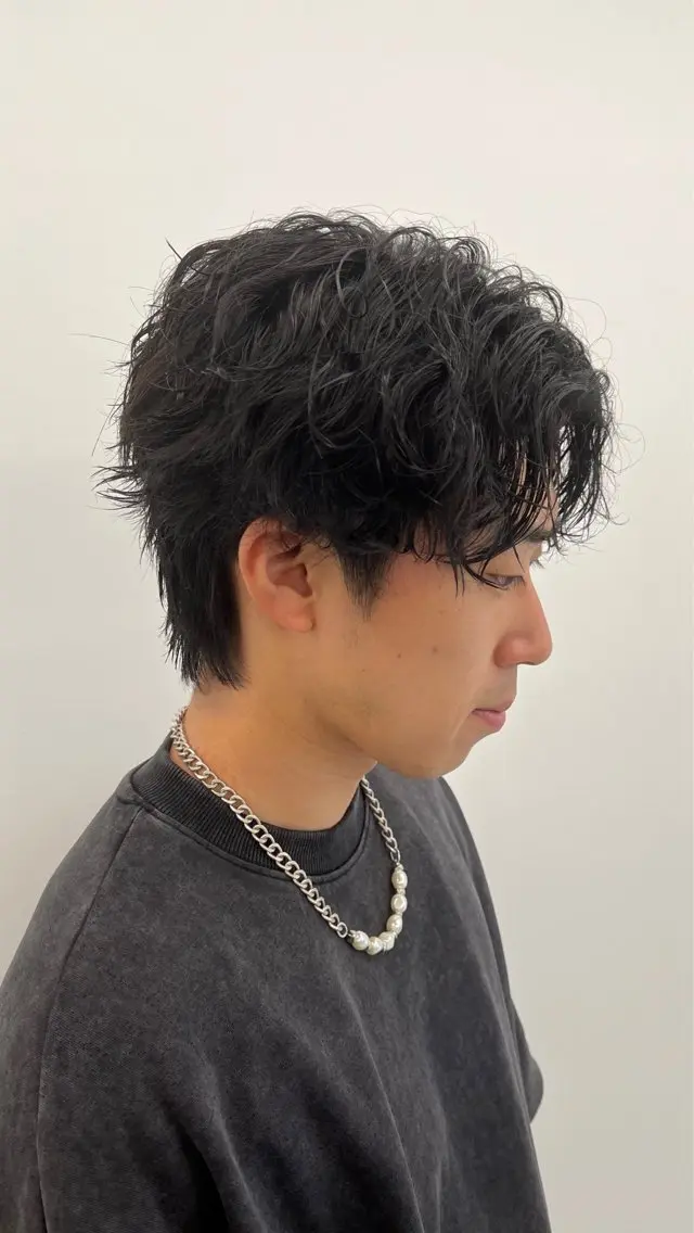 ショート カラー パーマ メンズ 🏆メンズヘア特化 🥇代表りんぺーのヘアスタイル