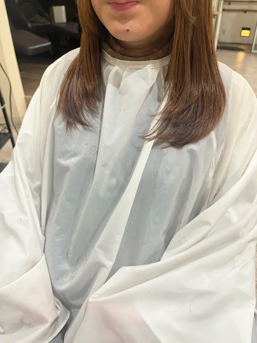 ミディアム カラー レイヤーカット カット ヘアカラー トリートメント ショート、ボブ 縮毛髪質改善ヨウスケのヘアスタイル