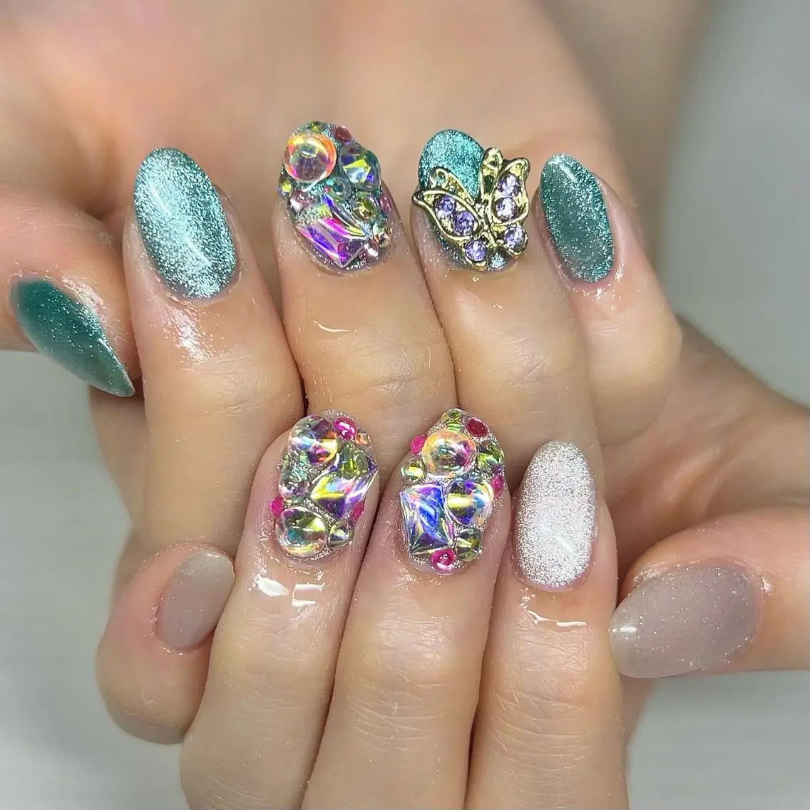 ネイル マグネットネイル ハンドネイル 【Yappy🌈】 💖P-tanaのネイルデザイン