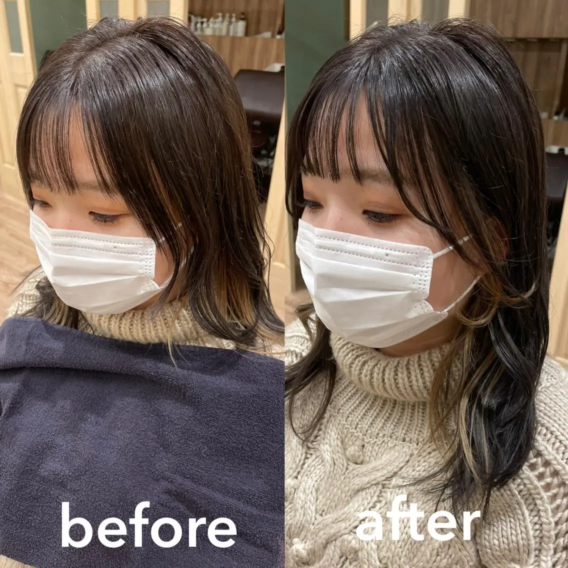 ミディアム KANAMI日暮里 韓国ヘア・メイクのヘアスタイル