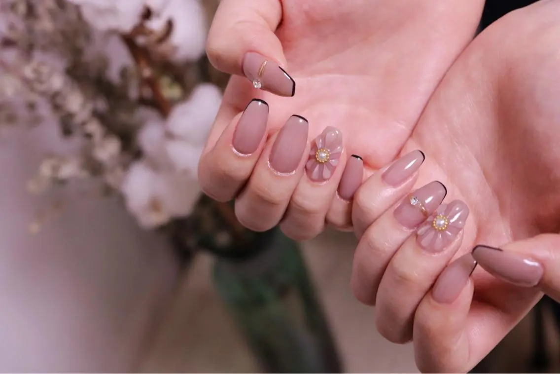 ネイル 長さ出し ジェルネイル 韓国ネイル 持ち込み ニュアンスネイル ハンドネイル MH Nailのネイルデザイン