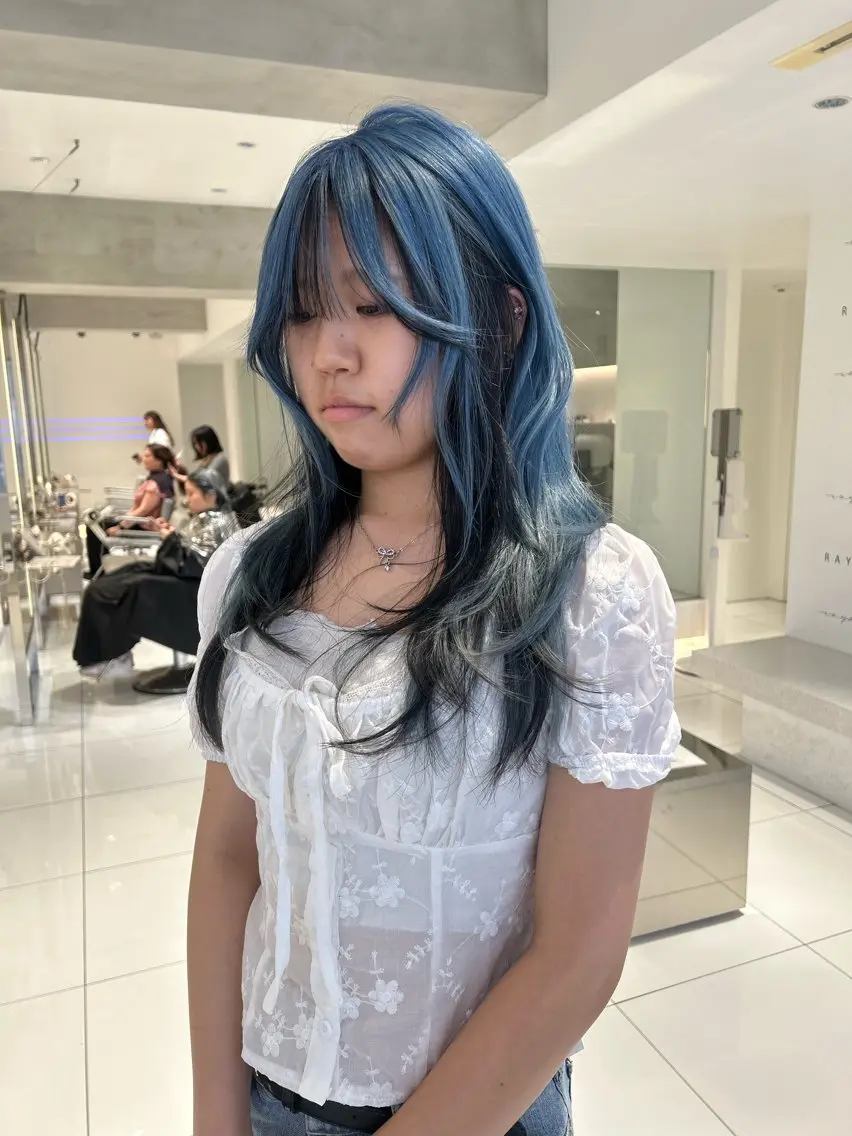 ロング カラー カット ヘアカラー 海外レイヤー /NAGISAのヘアスタイル