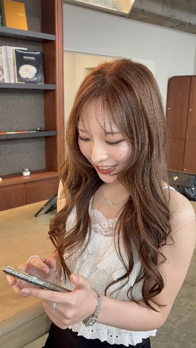ロング ヘアカラー 田邊 耕陽のヘアスタイル