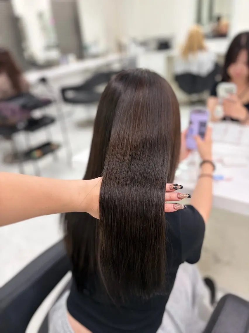ロング カラー ヘアアレンジ ヘアカラー トリートメント さくら🍒 暖色カラー/髪質改善のヘアスタイル