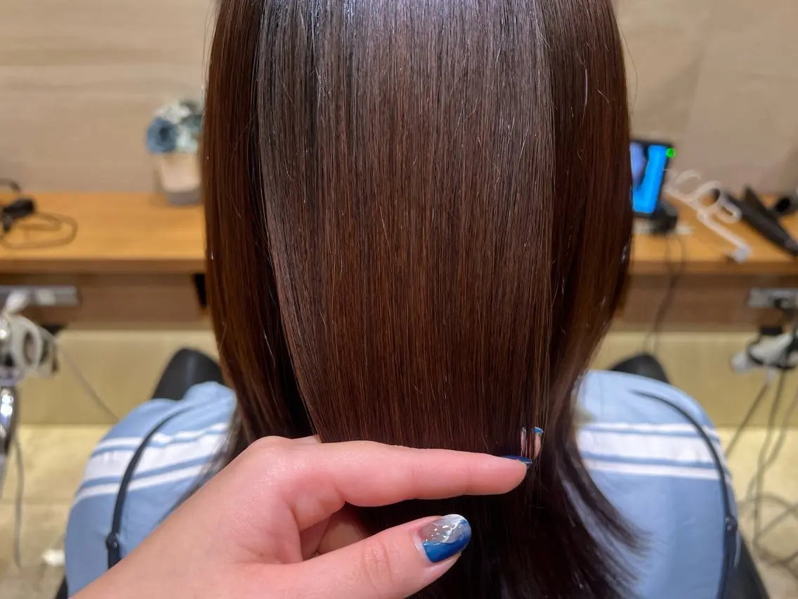 ミディアム 🫧韓国ヘア 透明感 カラー🫧福田 楓のヘアスタイル