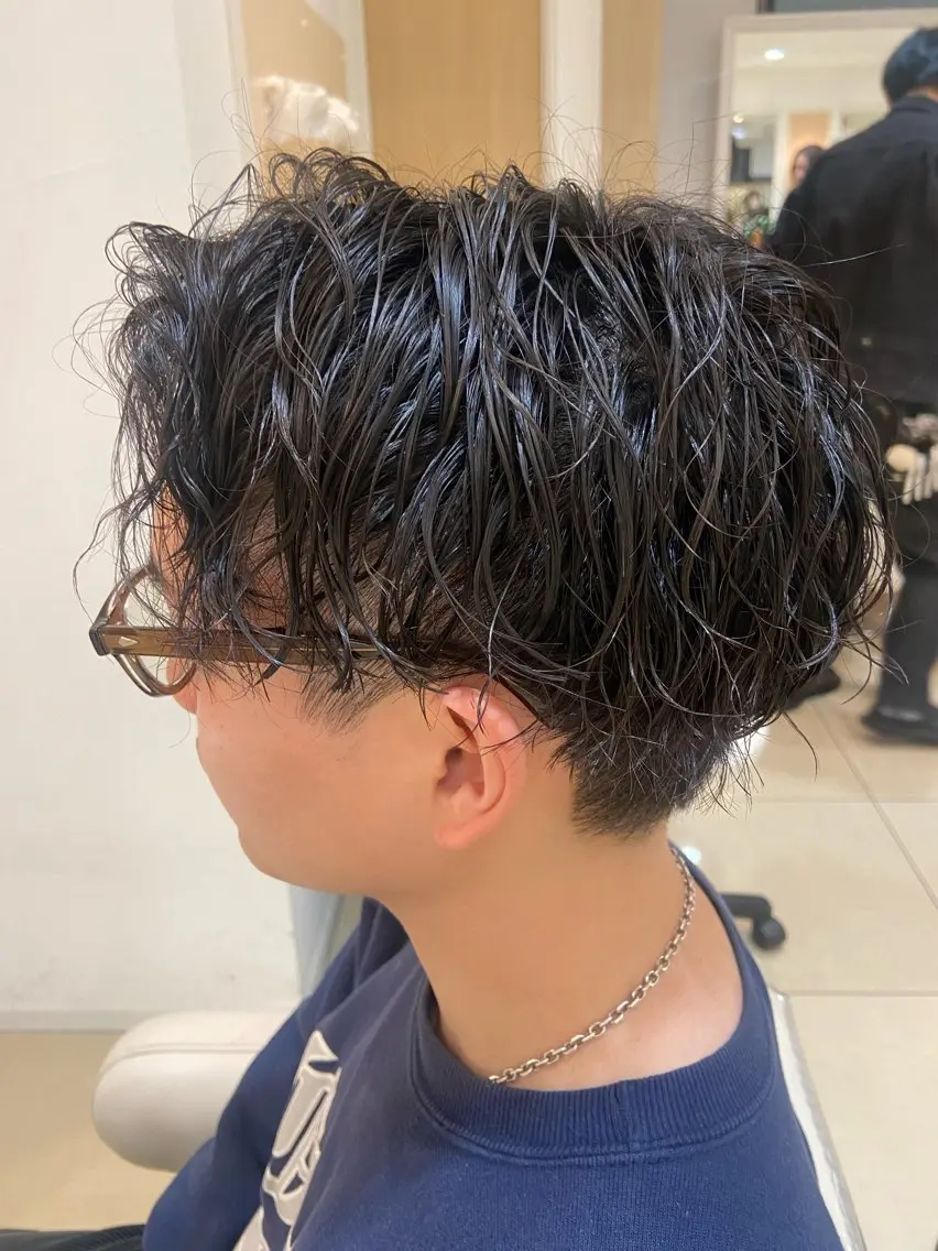パーマ メンズ カット パーマ 🌙Ash中目黒 坪内沙月🌙のヘアスタイル