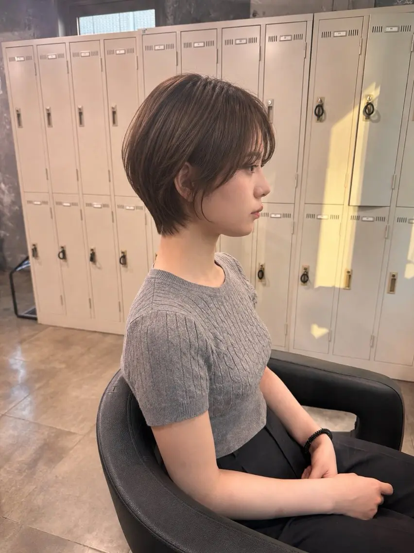 ショート カット ヘアカラー トリートメント ヘッドスパ ヘアセット 🩵必ず可愛く ボブ／ショート🩵のヘアスタイル