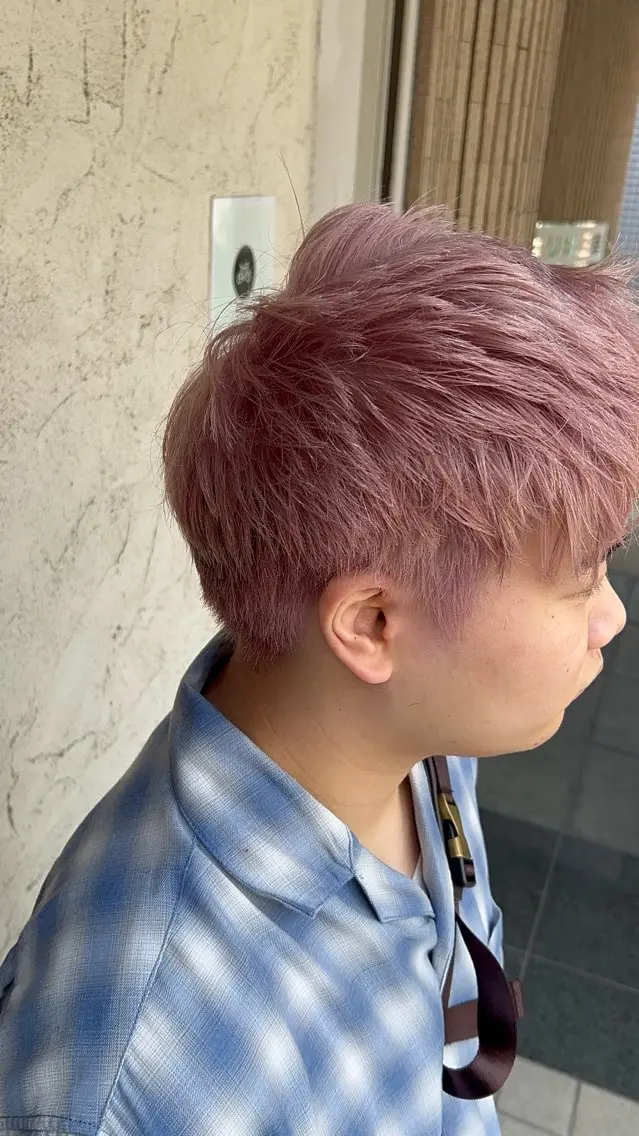 ショート カラー メンズ カット ヘアカラー MATSURI BASE.AWAJIのヘアスタイル