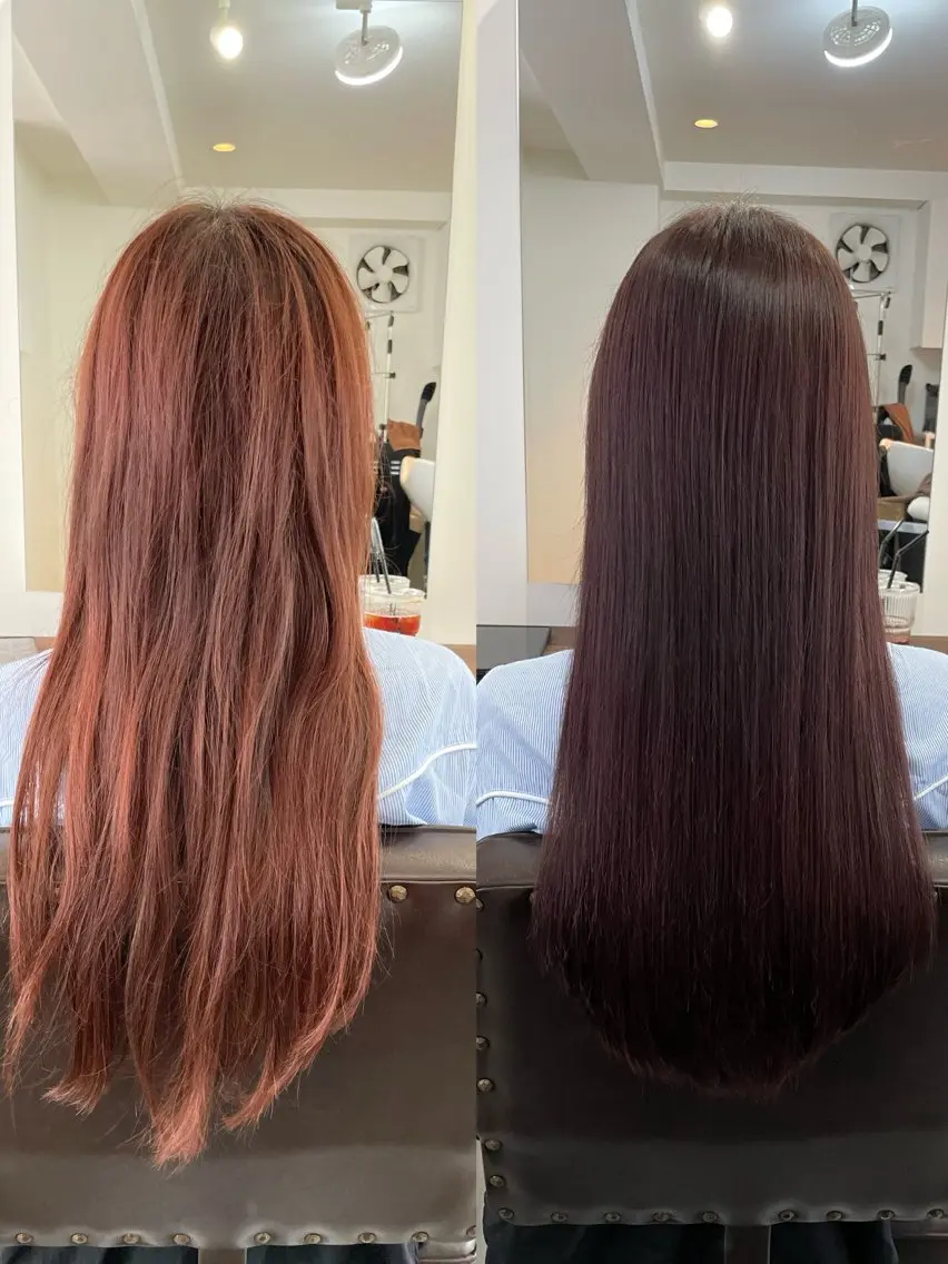 ロング 髪質改善 ロング ヘアカラー トリートメント 自然に垢抜ける/髪質 改善/CHIEMIのヘアスタイル