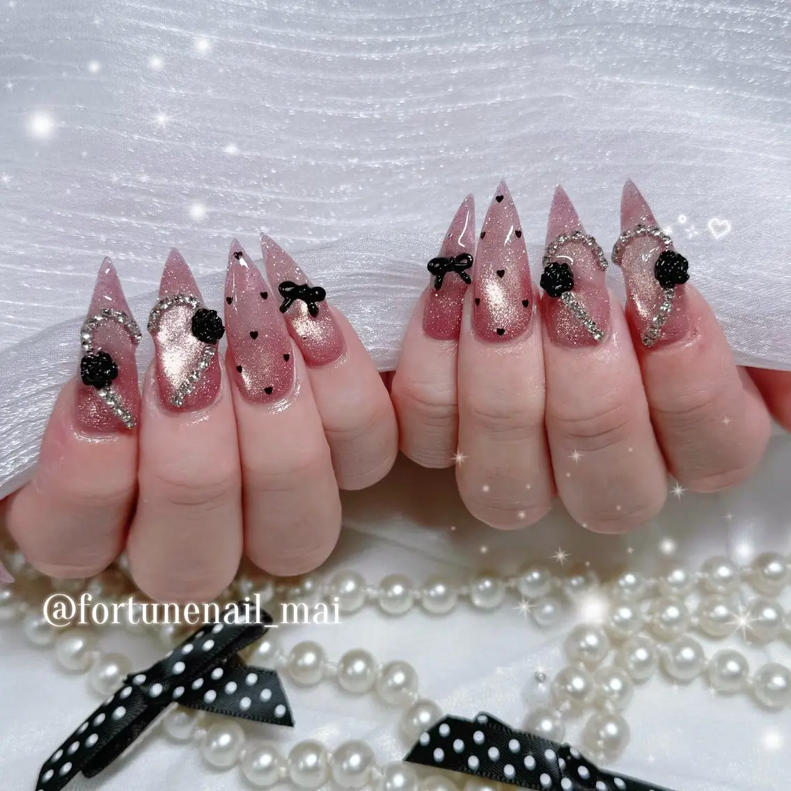 ネイル ハンドネイル 🎀Mai 🎀9/10🈳✩.のネイルデザイン