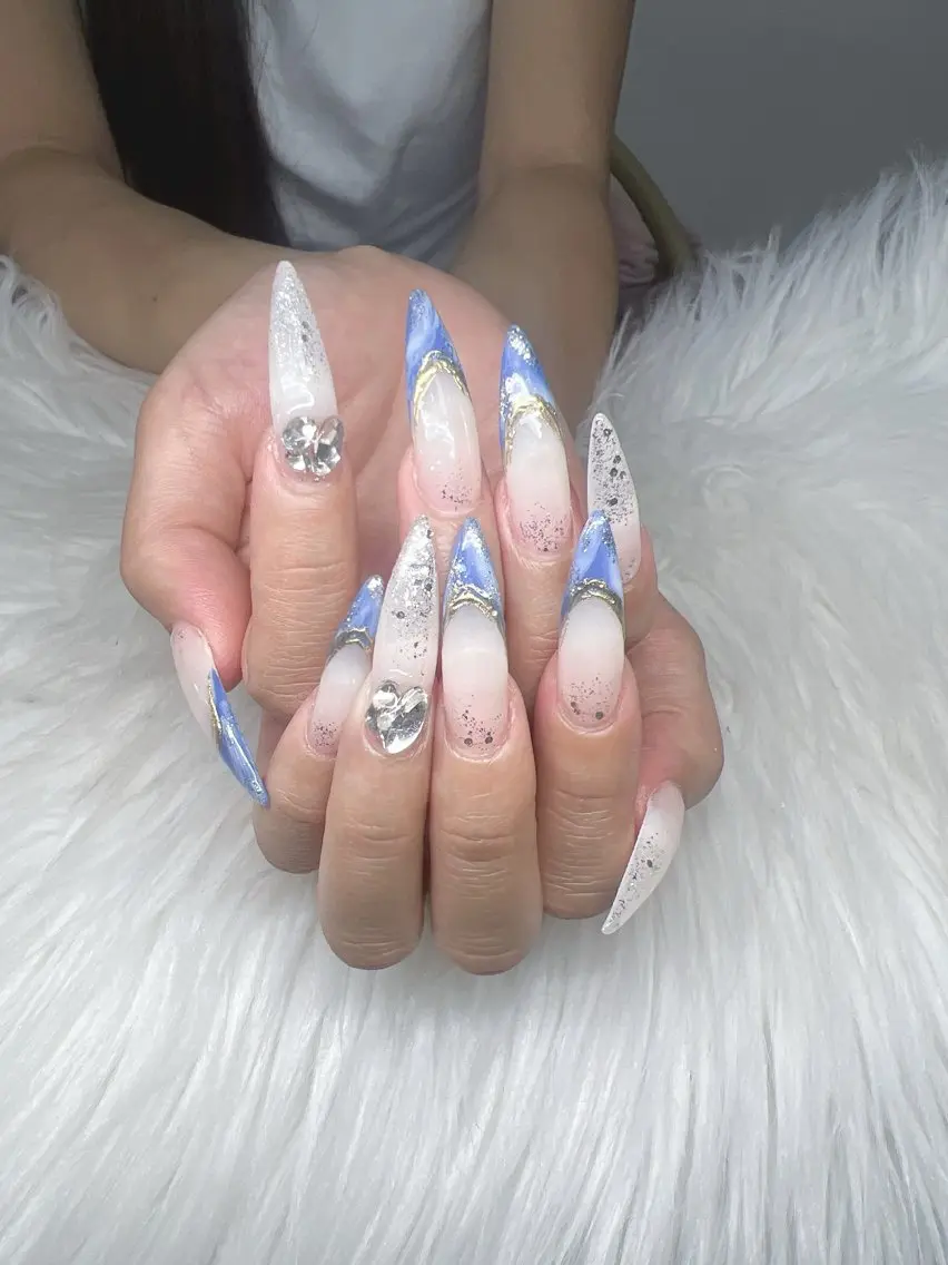 ネイル ハンドネイル Lee Nails チップ長さだし専門店のネイルデザイン