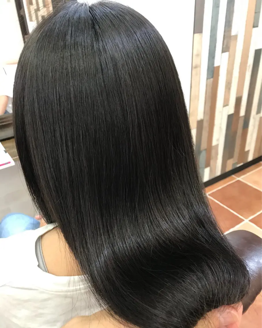 ロング カット 縮毛矯正 トリートメント 柳沼 好則のヘアスタイル