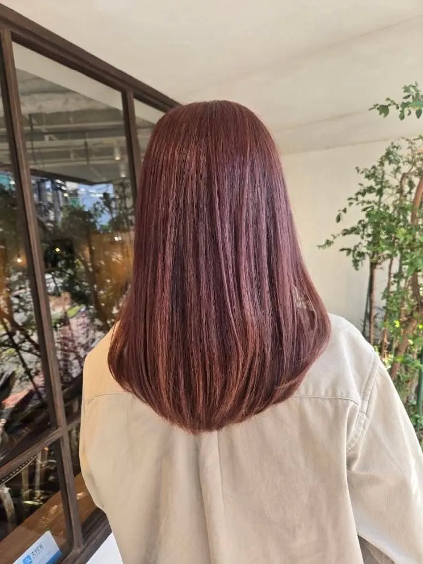 ロング カラー カット ヘアカラー 韓国好き🇰🇷 美容師MIKUのヘアスタイル