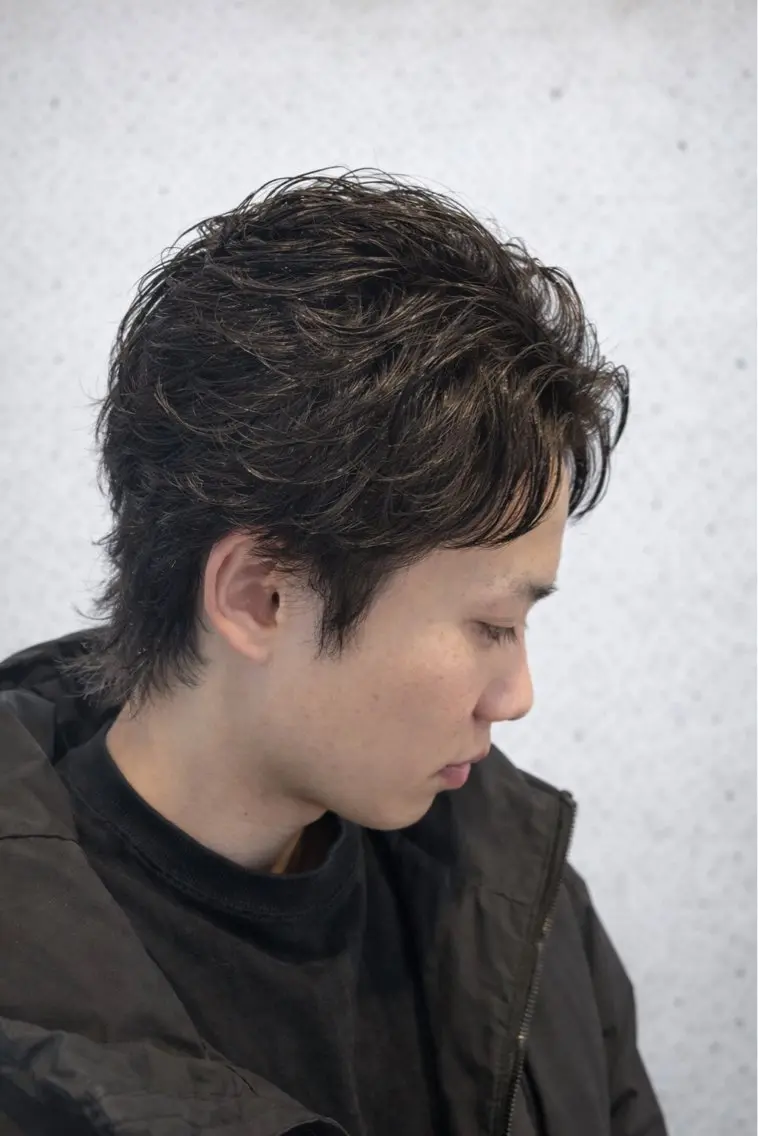 ショート パーマ メンズ カット パーマ スナップフォト確認 お願いします!竹内のヘアスタイル