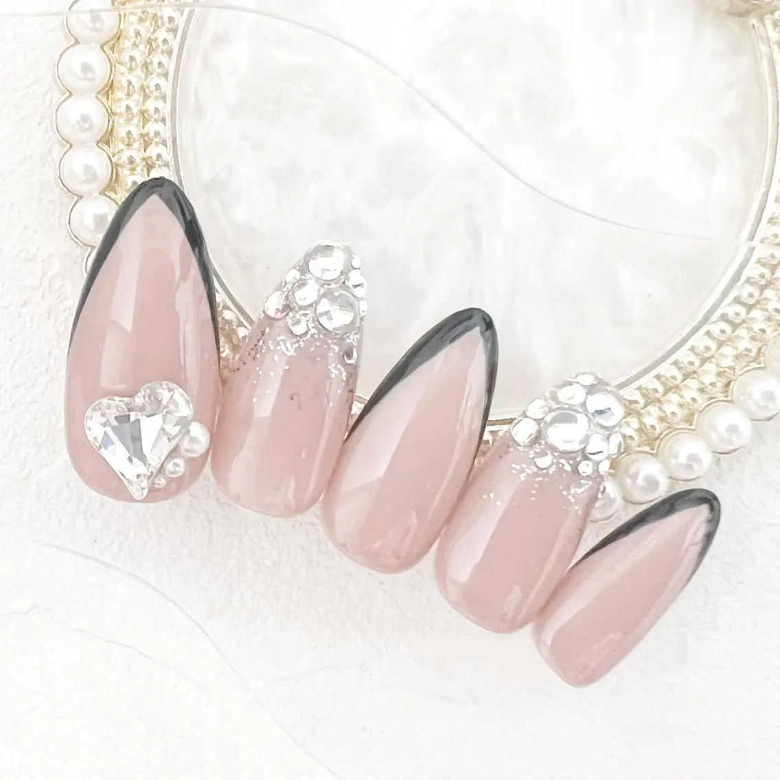 ネイル ハート ワンホンネイル rouse nail RISATOのネイルデザイン