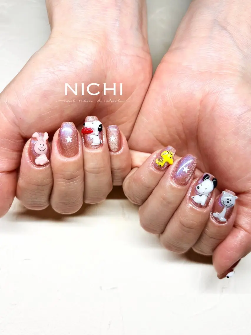 ミディアム ハンドネイル NICHI 田所梨英のネイルデザイン