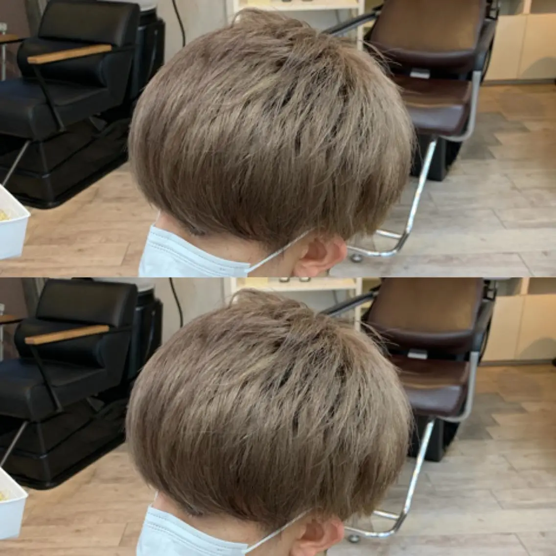 ショート カラー メンズ グレージュ カット ヘアカラー メンズ専門店 店長 小柳 裕夢のヘアスタイル