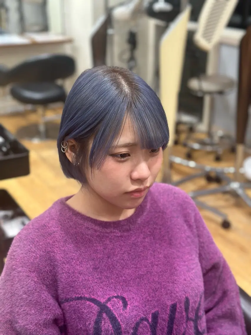 ショート カラー 韓国hair🇰🇷 さやとのヘアスタイル