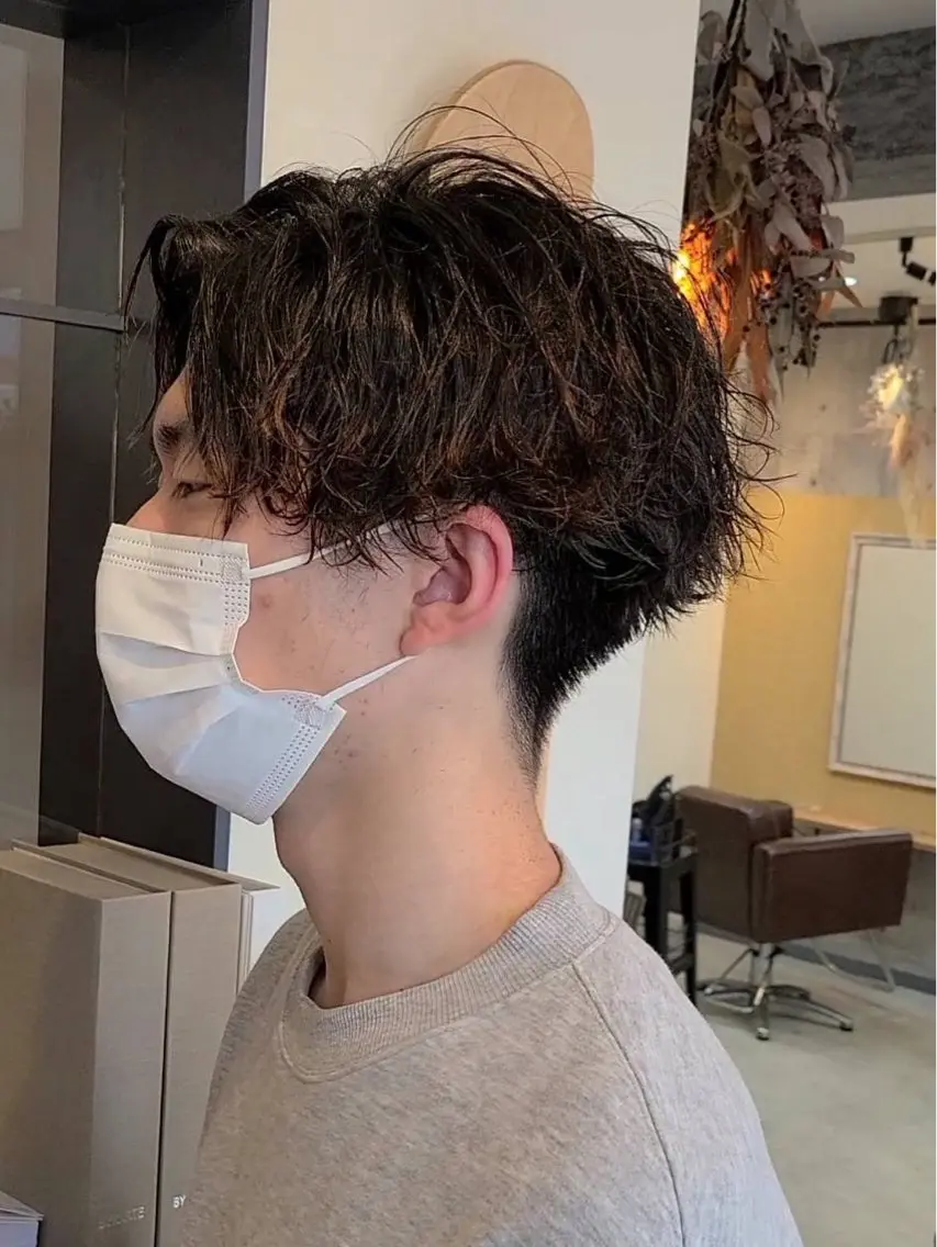 ショート カット パーマ トリートメント ブリーチカラー🌈 嘉名 真樹のヘアスタイル