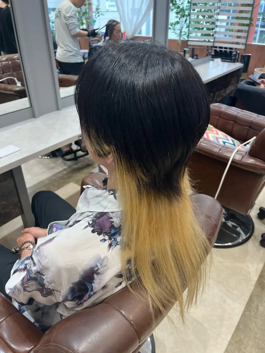 メンズ メンズウルフカット ウルフカット okada riruのヘアスタイル