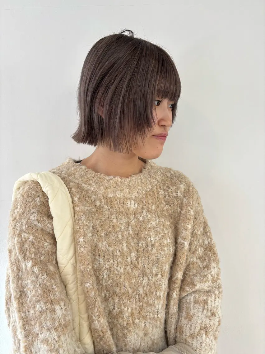 ミディアム カラー カット ヘアカラー sakura🌸 レイヤー/韓国ヘアのヘアスタイル