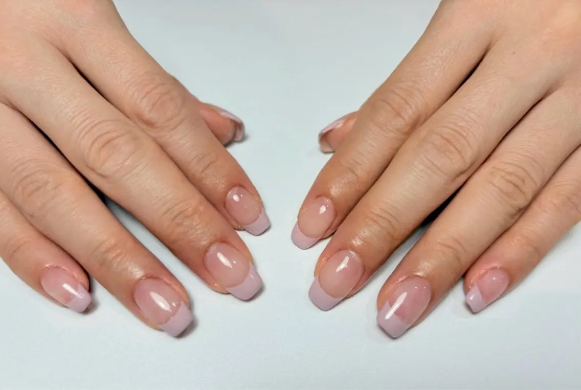 クリアベースフレンチorクリアベースグラデーション(オフあり)💅🫧の写真