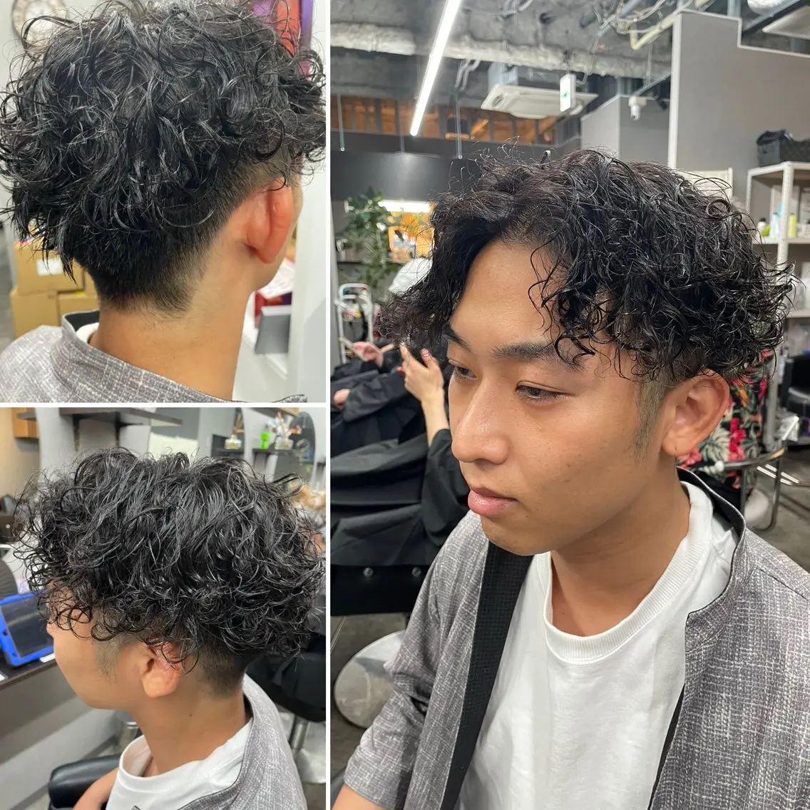 パーマ メンズ メンズパーマ カット パーマ ヘアセット 🌹ミラクル美容師 🌹くっぽのヘアスタイル