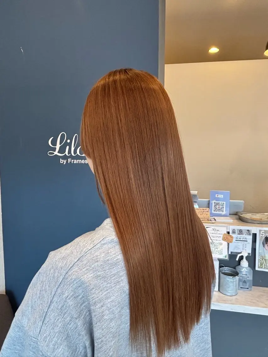 パーマ 縮毛矯正 トリートメント Hozumi Akari🎀のヘアスタイル