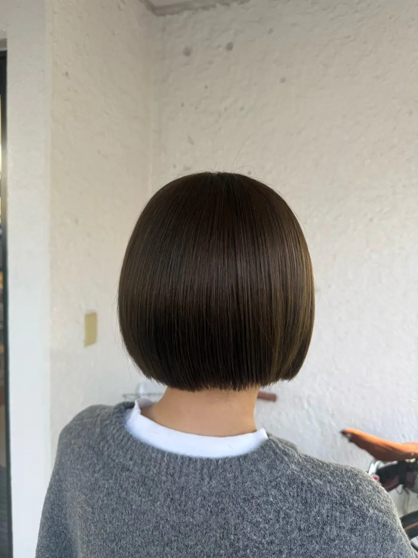 ショート カラー ブリーチ ダブルカラー グレージュ ブリーチなしカラー オレンジ カット ヘアカラー まなみ/ PORT SALONのヘアスタイル