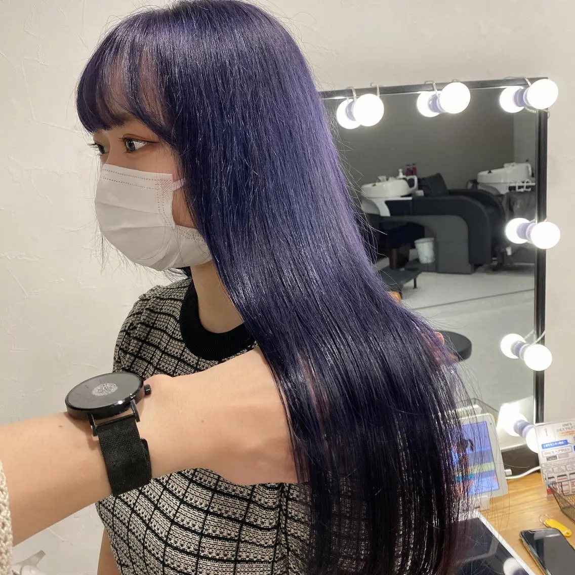 セミロング カラー ヘアカラー トリートメント ヘアセット ハイトーン特化💍 chloe💍韓国のヘアスタイル