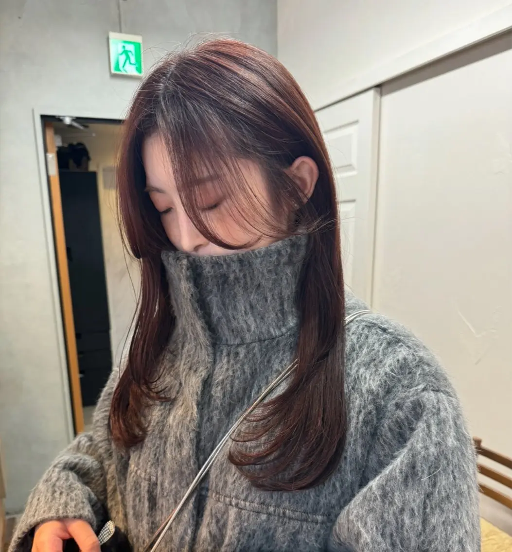 ロング レイヤーカット カット 透明感カラー ☆akoのヘアスタイル