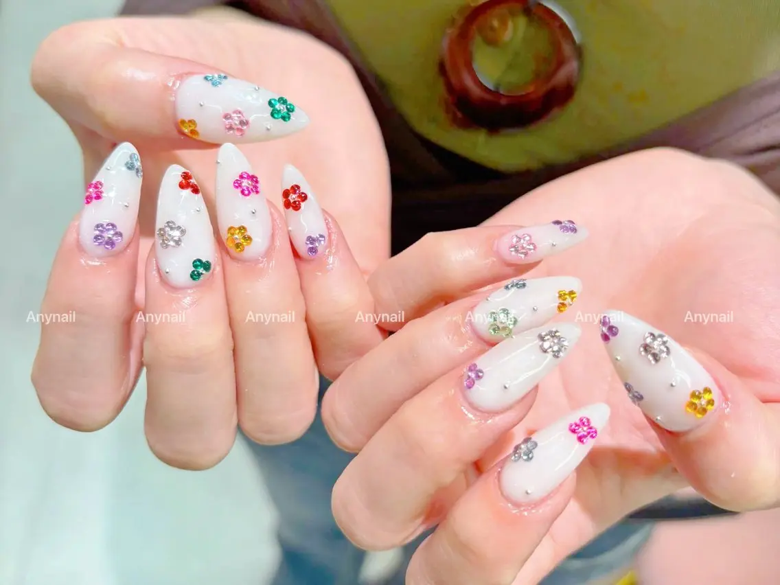 ネイル ジェルネイル 韓国ネイル ラメ(グリッター) ラメグラデーション マグネットネイル ハンドネイル Any nail新大久保店のネイルデザイン