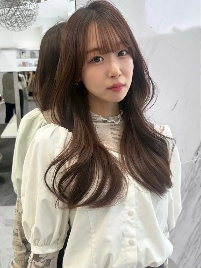 ロング カット Parve  Mix 🫧梶川虹のヘアスタイル