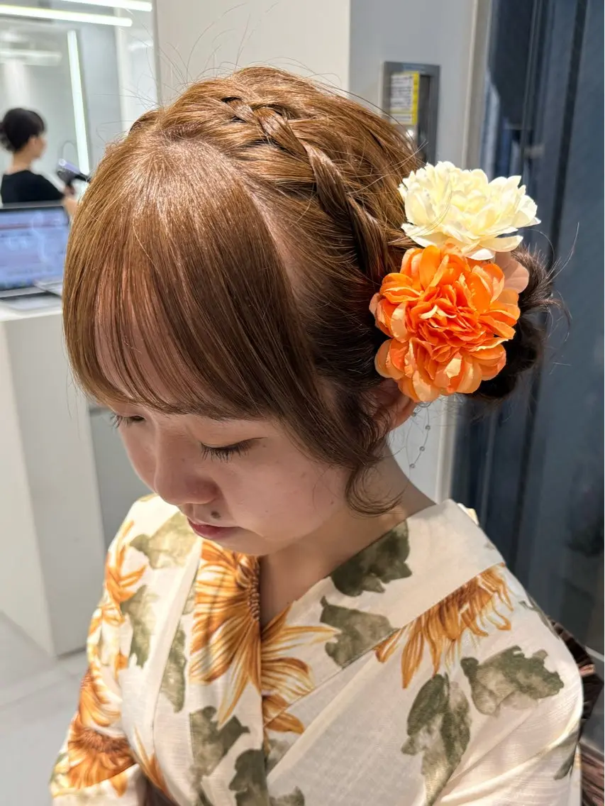 ロング ヘアアレンジ 着付け 🌈 YUUNA🌈のヘアスタイル