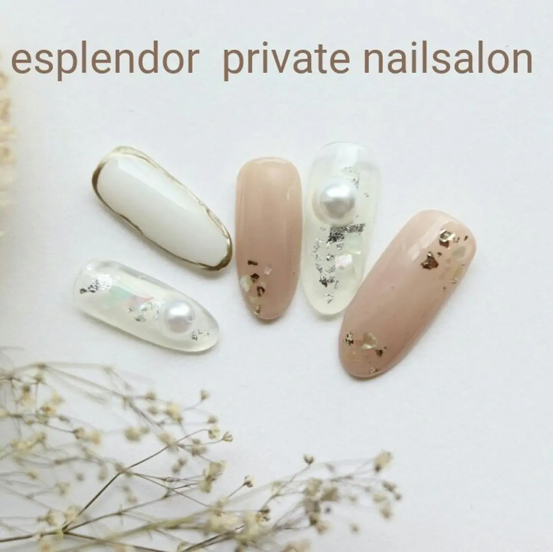 ネイル クリアネイル 春ネイル esplendor  小野寺のネイルデザイン
