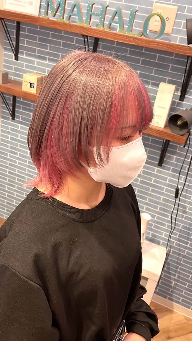 カラー misaki /ハイトーンカラーのヘアスタイル