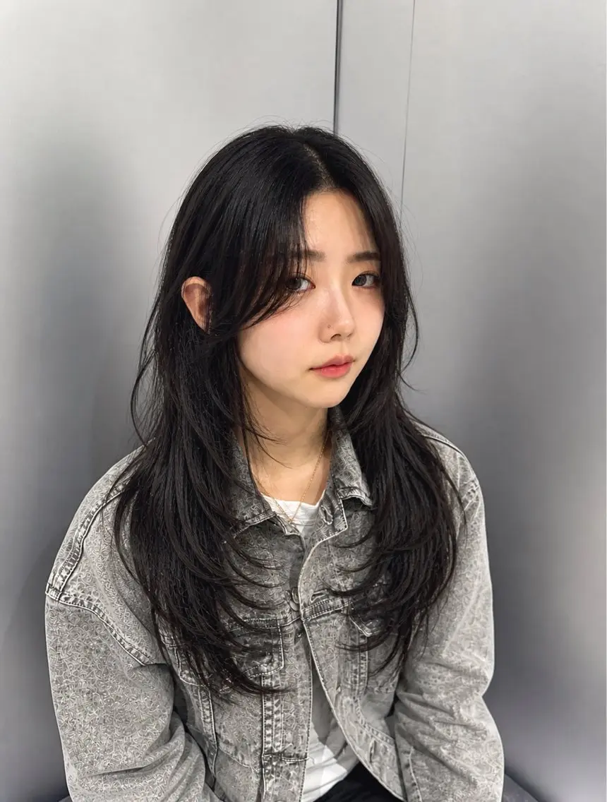 ロング カット ヘアカラー トリートメント 透明感×エクステ× 前髪,顔周り そうまのヘアスタイル